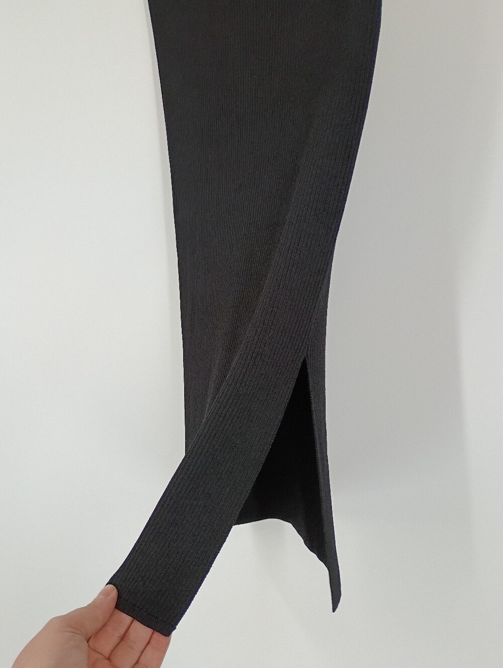 DKNY Ribbed Split Bodycon Skirt - Picture 2 of 5